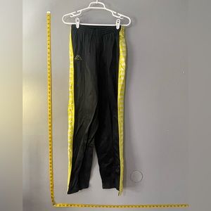 BLACK/YELLOW KAPPA SWEATPANTS